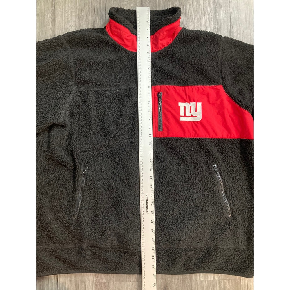 New York Giants NFL Pro Line Fleece Spell Out Full Zip Size 2XL - Picture 4 of 8